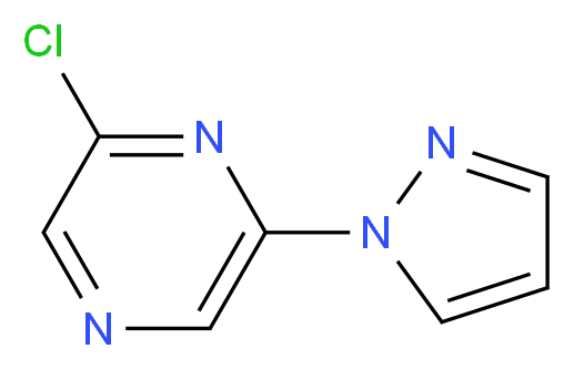 2-chloro-6-(1H-pyrazol-1-yl)pyrazine_Molecular_structure_CAS_642459-09-4)