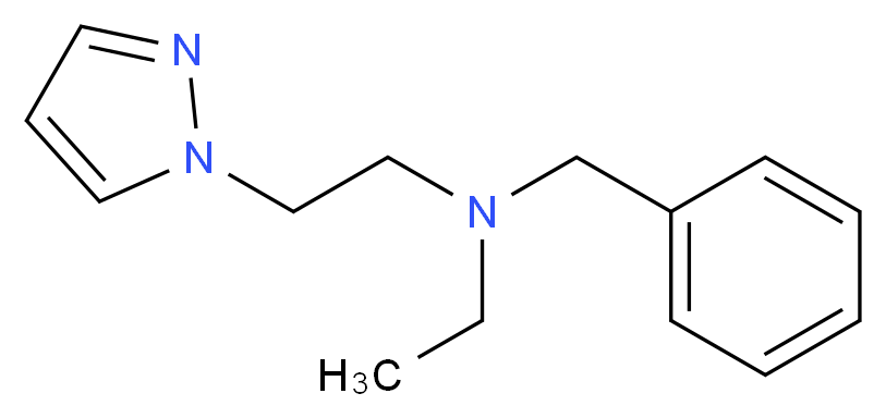 N-benzyl-N-ethyl-2-(1H-pyrazol-1-yl)ethanamine_Molecular_structure_CAS_)