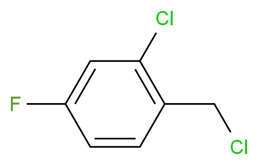 2-Chloro-4-fluorobenzyl chloride_Molecular_structure_CAS_93286-22-7)