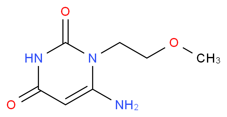 6-Amino-1-(2-methoxy-ethyl)-1H-pyrimidine-2,4-dione_Molecular_structure_CAS_56075-76-4)