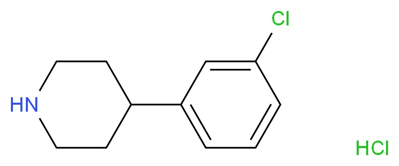 4-(3-Chloro-phenyl)-piperidine hydrochloride_Molecular_structure_CAS_99329-70-1)