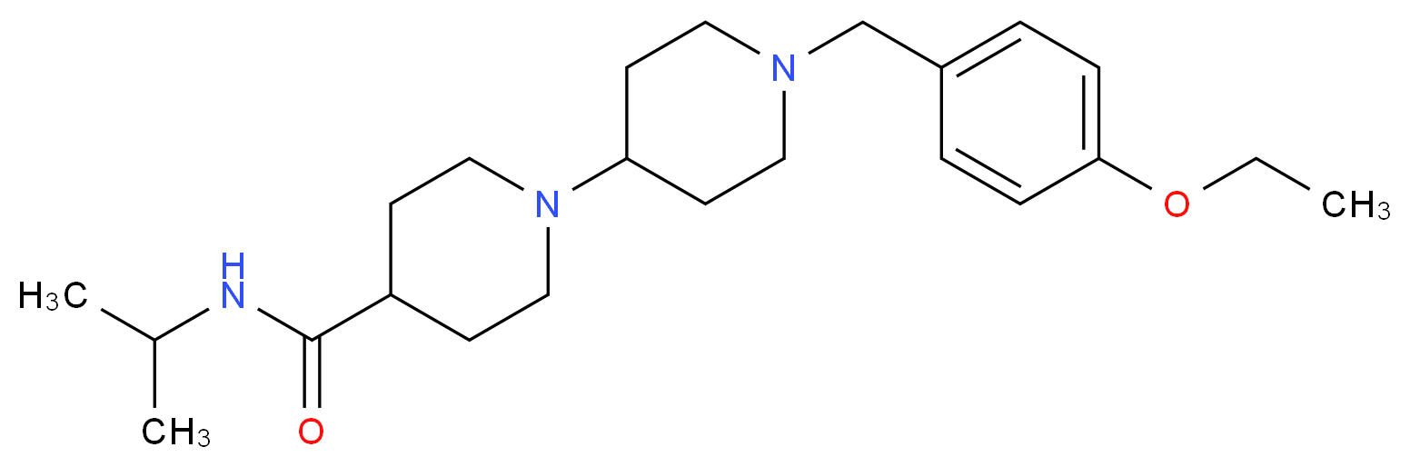 1'-(4-ethoxybenzyl)-N-isopropyl-1,4'-bipiperidine-4-carboxamide_Molecular_structure_CAS_)