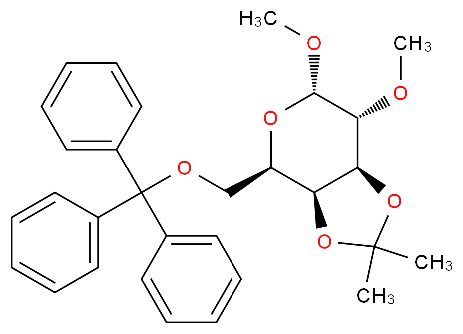 Methyl 3,4-O-Isopropylidene-2-O-methyl-6-O-trityl-α-D-galactopyranoside_Molecular_structure_CAS_69182-49-6)