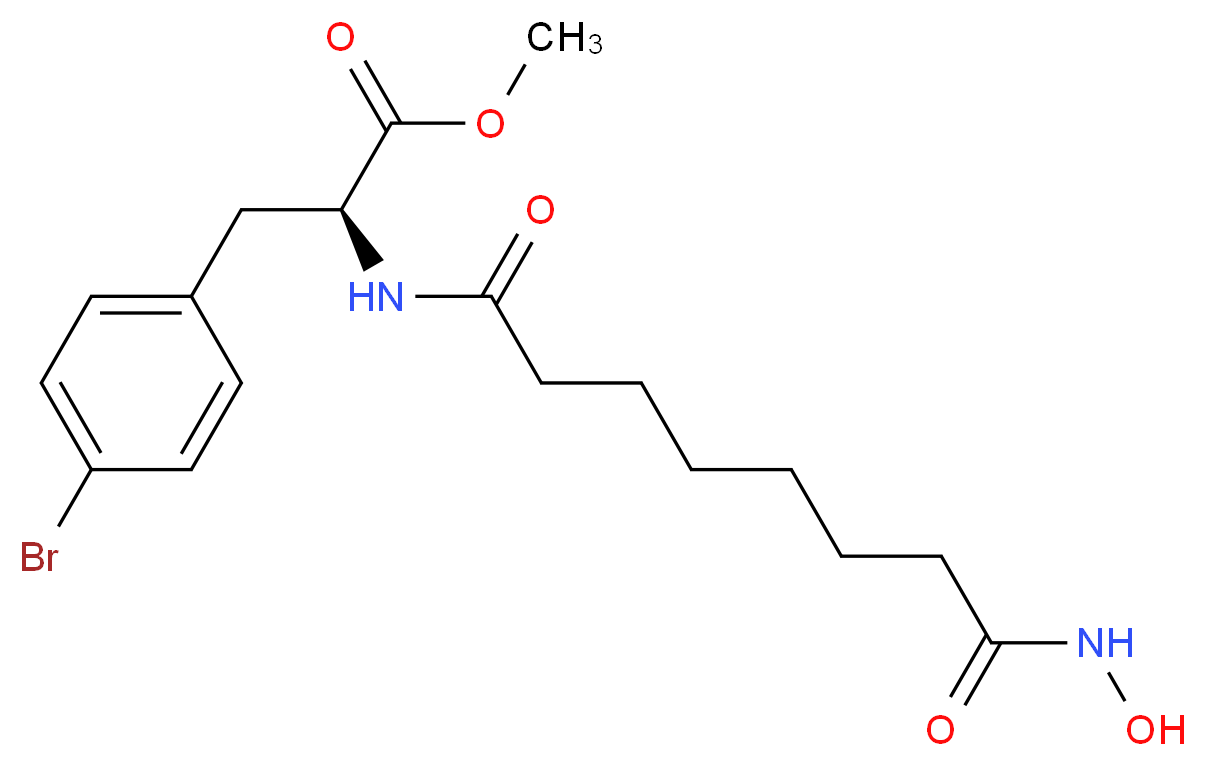 methyl 4-bromo-N-[8-(hydroxyamino)-8-oxooctanoyl]-L-phenylalaninate_Molecular_structure_CAS_)