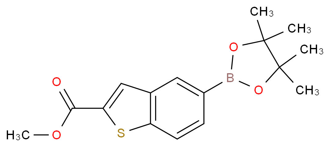 methyl 5-(4,4,5,5-tetramethyl-1,3,2-dioxaborolan-2-yl)-1-benzothiophene-2-carboxylate_Molecular_structure_CAS_690632-26-9)