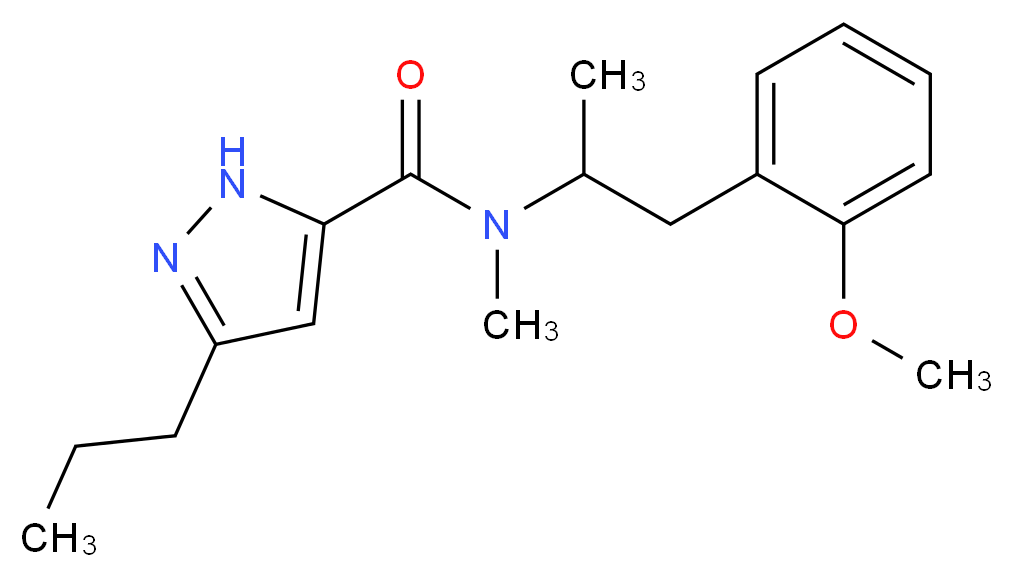 N-[2-(2-methoxyphenyl)-1-methylethyl]-N-methyl-3-propyl-1H-pyrazole-5-carboxamide_Molecular_structure_CAS_)
