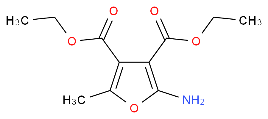 diethyl 2-amino-5-methylfuran-3,4-dicarboxylate_Molecular_structure_CAS_91248-60-1)