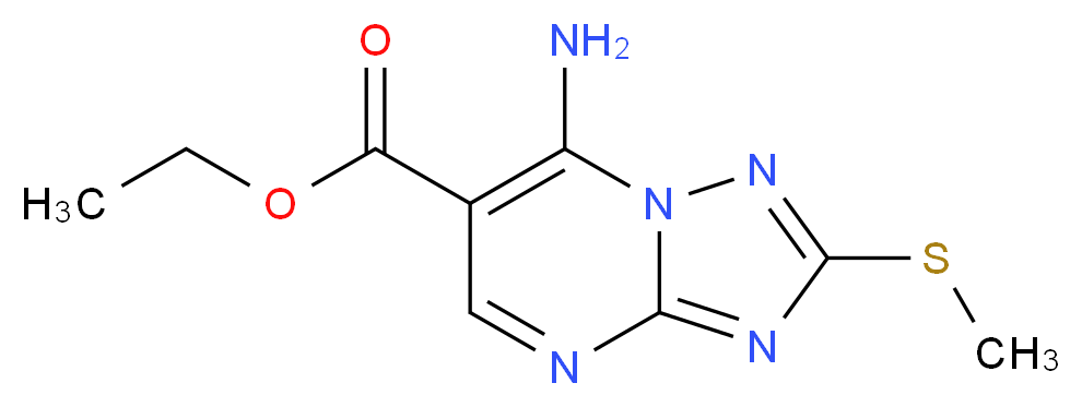 ethyl 7-amino-2-(methylthio)[1,2,4]triazolo[1,5-a]pyrimidine-6-carboxylate_Molecular_structure_CAS_90559-98-1)