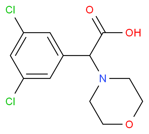 2-(3,5-dichlorophenyl)-2-(morpholin-4-yl)acetic acid_Molecular_structure_CAS_)