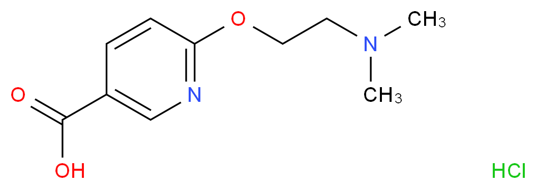 6-[2-(dimethylamino)ethoxy]pyridine-3-carboxylic acid hydrochloride_Molecular_structure_CAS_)