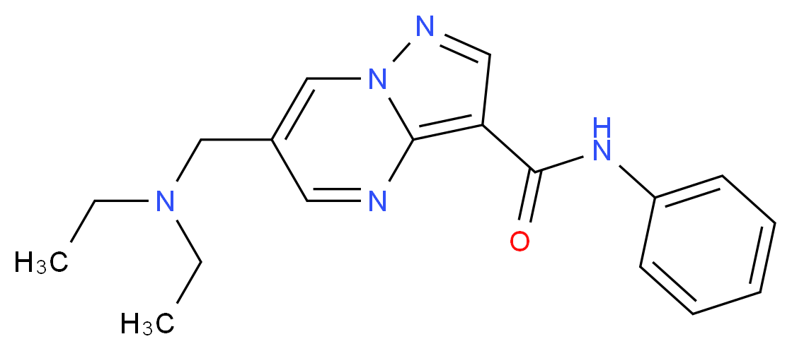 6-[(diethylamino)methyl]-N-phenylpyrazolo[1,5-a]pyrimidine-3-carboxamide_Molecular_structure_CAS_)