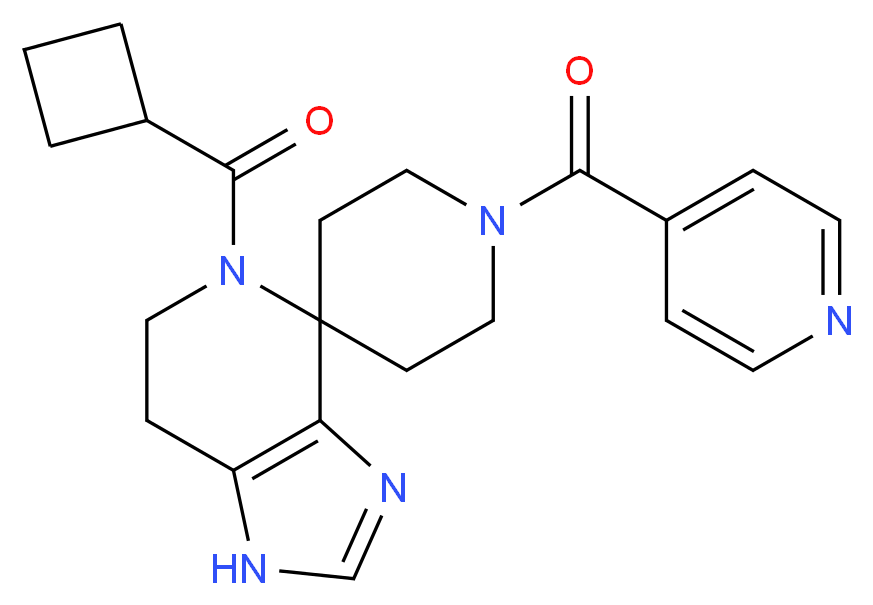 5-(cyclobutylcarbonyl)-1'-isonicotinoyl-1,5,6,7-tetrahydrospiro[imidazo[4,5-c]pyridine-4,4'-piperidine]_Molecular_structure_CAS_)