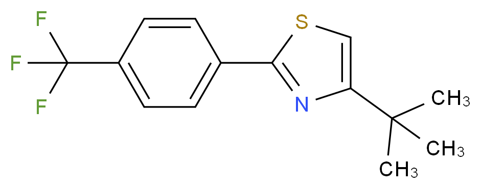 4-(tert-butyl)-2-[4-(trifluoromethyl)phenyl]-1,3-thiazole_Molecular_structure_CAS_)