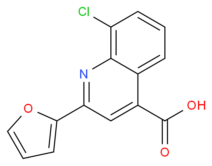 8-Chloro-2-(2-furyl)quinoline-4-carboxylic acid_Molecular_structure_CAS_52413-55-5)