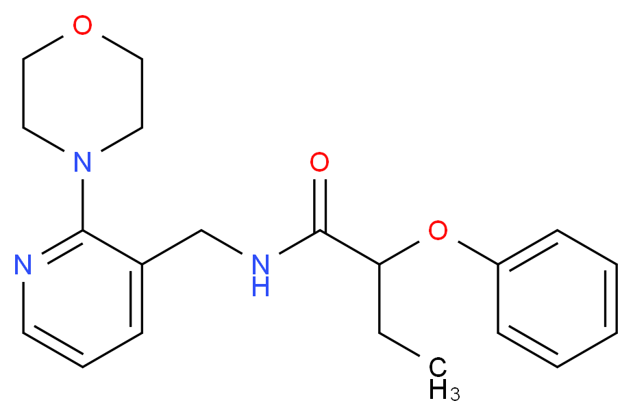 N-[(2-morpholin-4-ylpyridin-3-yl)methyl]-2-phenoxybutanamide_Molecular_structure_CAS_)