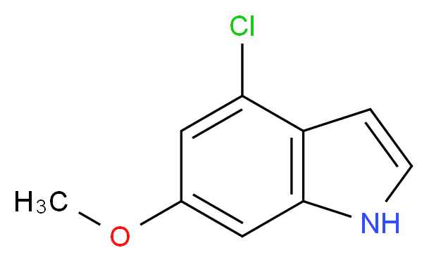 4-Chloro-6-methoxy Indole_Molecular_structure_CAS_93490-31-4)