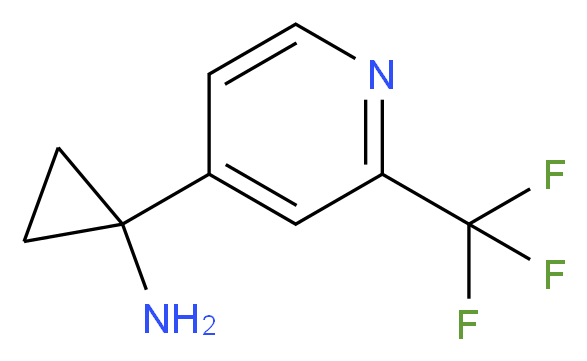 1-(2-(trifluoromethyl)pyridin-4-yl)cyclopropanamine_Molecular_structure_CAS_1060810-99-2)