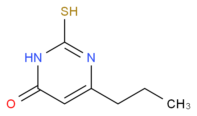 2-mercapto-6-propylpyrimidin-4(3H)-one_Molecular_structure_CAS_)
