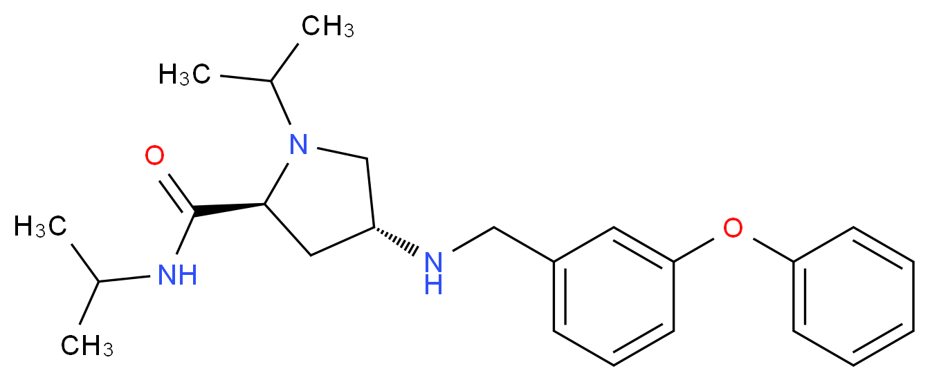 (4R)-N,1-diisopropyl-4-[(3-phenoxybenzyl)amino]-L-prolinamide_Molecular_structure_CAS_)
