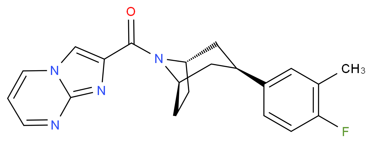 2-{[(3-endo)-3-(4-fluoro-3-methylphenyl)-8-azabicyclo[3.2.1]oct-8-yl]carbonyl}imidazo[1,2-a]pyrimidine_Molecular_structure_CAS_)