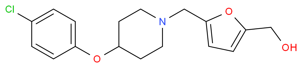 (5-{[4-(4-chlorophenoxy)piperidin-1-yl]methyl}-2-furyl)methanol_Molecular_structure_CAS_)