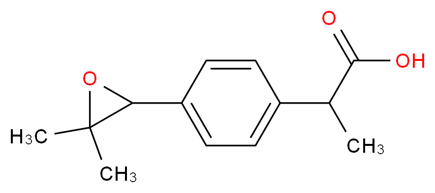 2-[p-(2-Methyl-1,2-epoxypropyl)phenyl]propionic Acid_Molecular_structure_CAS_75626-00-5)