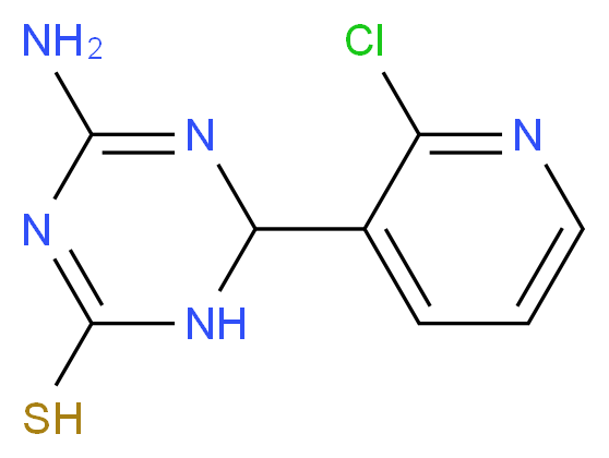 4-Amino-6-(2-chloropyridin-3-yl)-1,6-dihydro-1,3,5-triazine-2-thiol_Molecular_structure_CAS_)