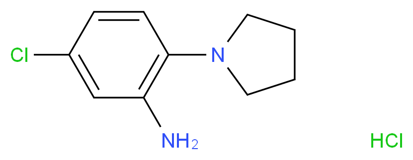 5-Chloro-2-pyrrolidin-1-yl-phenylamine hydrochloride_Molecular_structure_CAS_)