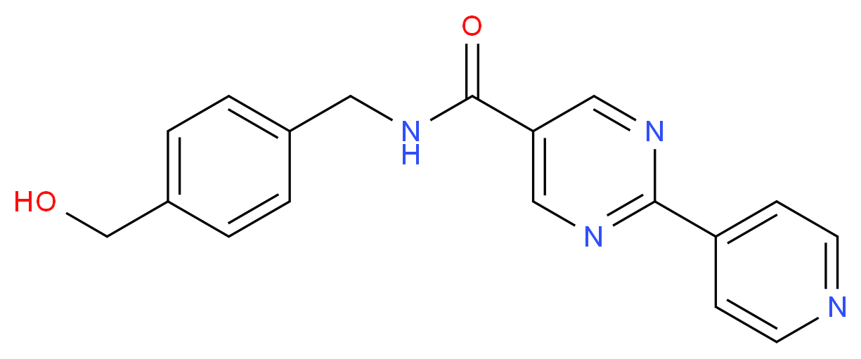 N-[4-(hydroxymethyl)benzyl]-2-pyridin-4-ylpyrimidine-5-carboxamide_Molecular_structure_CAS_)