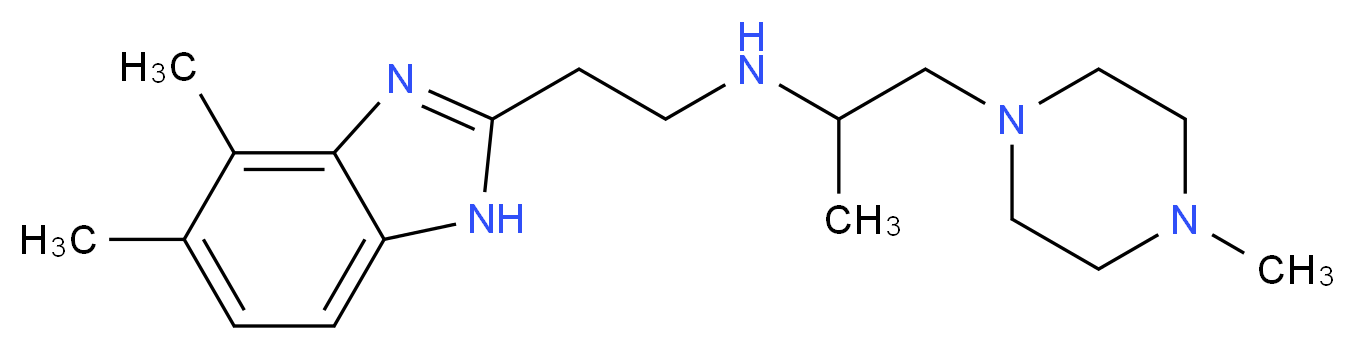 N-[2-(4,5-dimethyl-1H-benzimidazol-2-yl)ethyl]-1-(4-methylpiperazin-1-yl)propan-2-amine_Molecular_structure_CAS_)