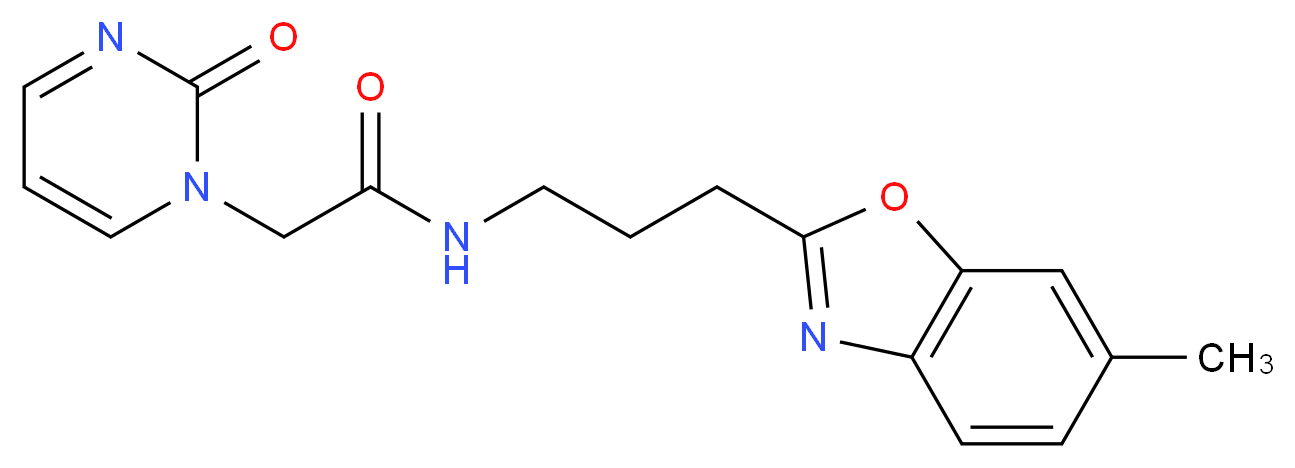 N-[3-(6-methyl-1,3-benzoxazol-2-yl)propyl]-2-(2-oxopyrimidin-1(2H)-yl)acetamide_Molecular_structure_CAS_)