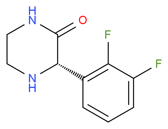 (S)-3-(2,3-DIFLUORO-PHENYL)-PIPERAZIN-2-ONE_Molecular_structure_CAS_)