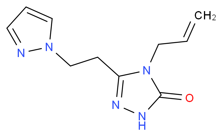4-allyl-5-[2-(1H-pyrazol-1-yl)ethyl]-2,4-dihydro-3H-1,2,4-triazol-3-one_Molecular_structure_CAS_)