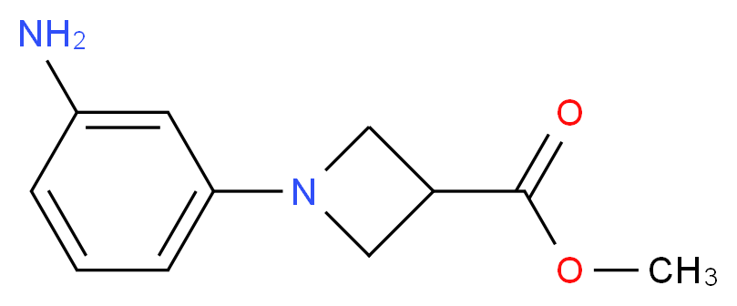 1-(3-Aminophenyl)-3-azetidinecarboxylic Acid Methyl Ester_Molecular_structure_CAS_887595-89-3)