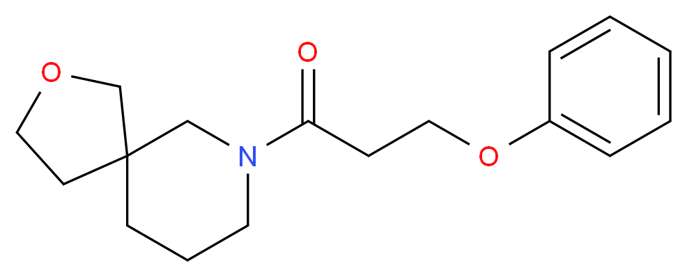 7-(3-phenoxypropanoyl)-2-oxa-7-azaspiro[4.5]decane_Molecular_structure_CAS_)