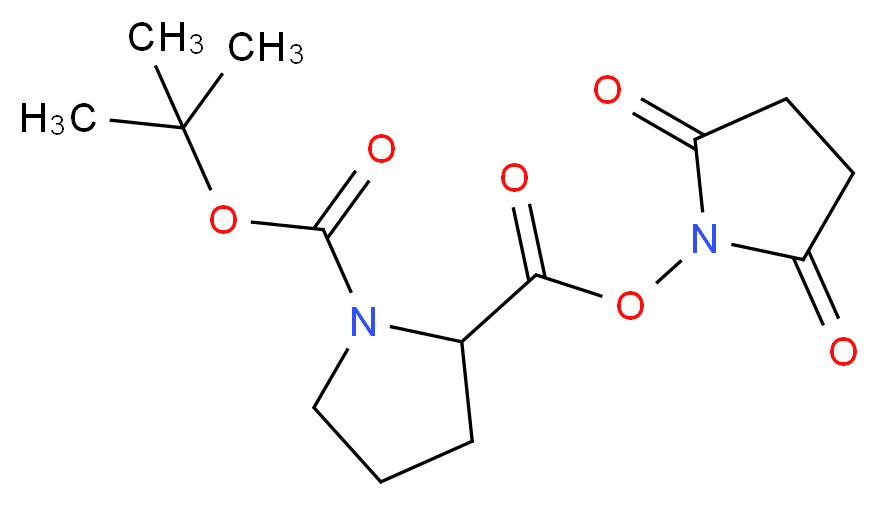 N-Boc-D-proline N-hydroxysuccinimide ester_Molecular_structure_CAS_102185-34-2)