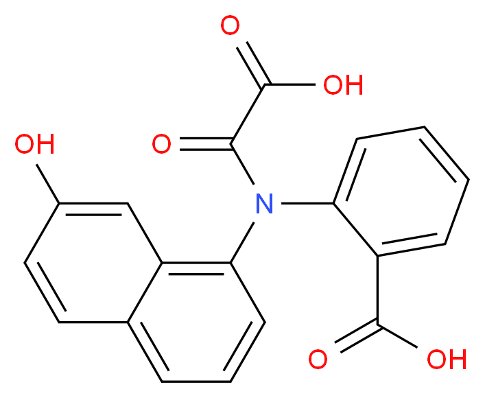 2-[(7-HYDROXY-NAPHTHALEN-1-YL)-OXALYL-AMINO]-BENZOIC ACID_Molecular_structure_CAS_)