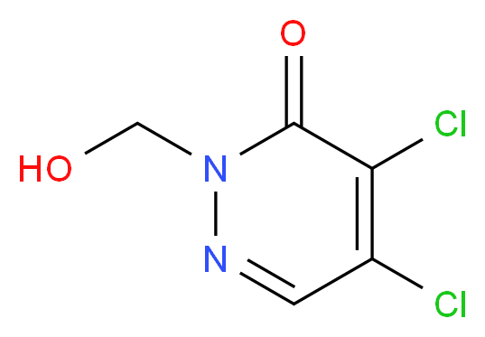 4,5-dichloro-2-(hydroxymethyl)-2,3-dihydropyridazin-3-one_Molecular_structure_CAS_51355-97-6)