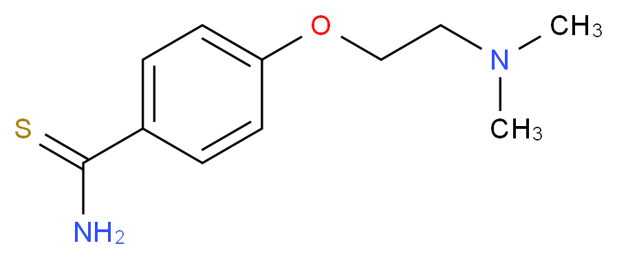 4-[2-(dimethylamino)ethoxy]benzene-1-carbothioamide_Molecular_structure_CAS_)