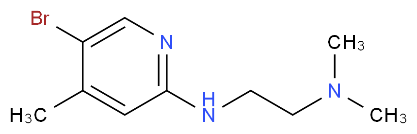 N1-(5-Bromo-4-methyl-2-pyridinyl)-N2,N2-dimethyl-1,2-ethanediamine_Molecular_structure_CAS_)