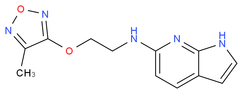 N-{2-[(4-methyl-1,2,5-oxadiazol-3-yl)oxy]ethyl}-1H-pyrrolo[2,3-b]pyridin-6-amine_Molecular_structure_CAS_)
