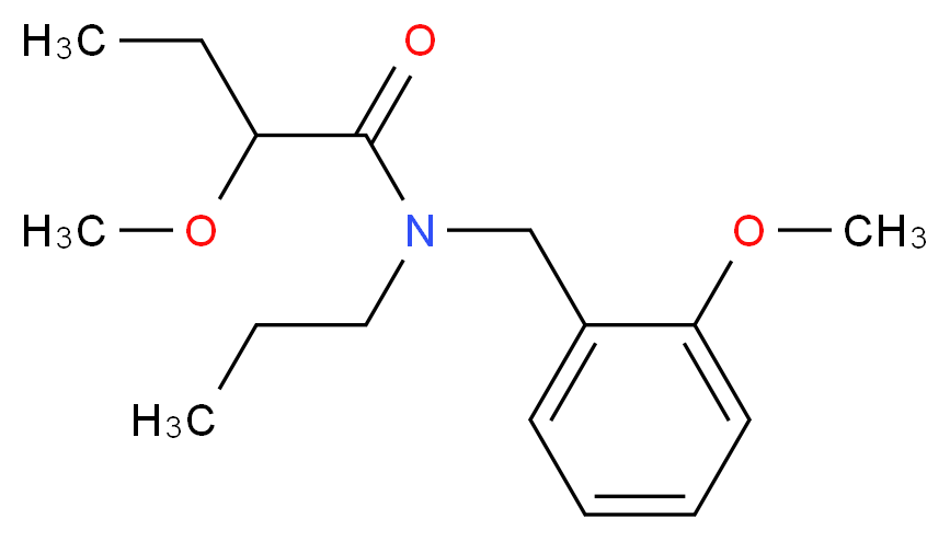 2-methoxy-N-(2-methoxybenzyl)-N-propylbutanamide_Molecular_structure_CAS_)