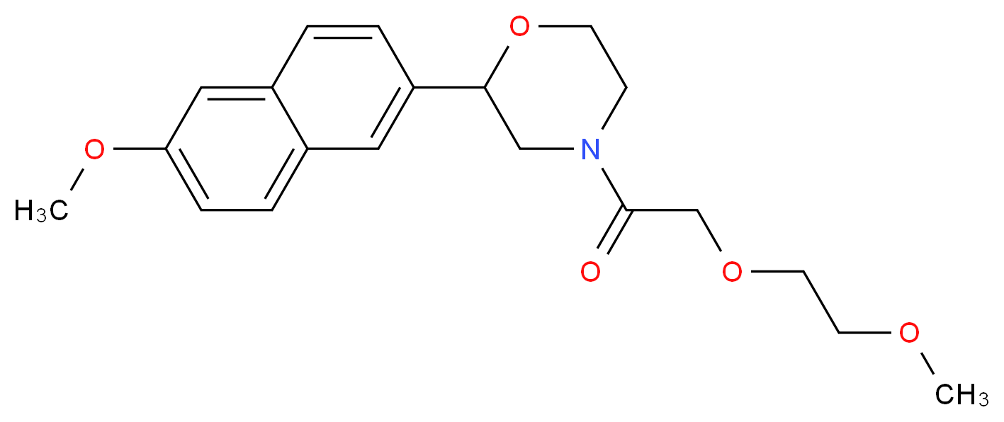 4-[(2-methoxyethoxy)acetyl]-2-(6-methoxy-2-naphthyl)morpholine_Molecular_structure_CAS_)
