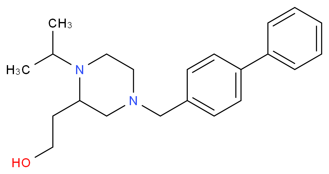2-[4-(4-biphenylylmethyl)-1-isopropyl-2-piperazinyl]ethanol_Molecular_structure_CAS_)