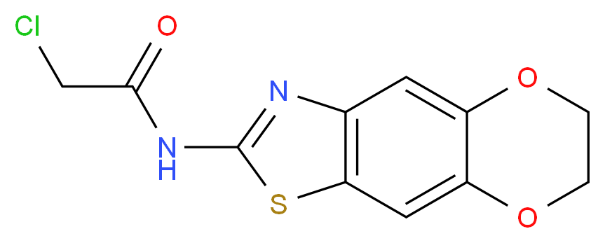2-chloro-N-6,7-dihydro[1,4]dioxino[2,3-f][1,3]benzothiazol-2-ylacetamide_Molecular_structure_CAS_)