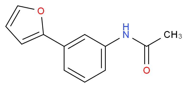 N[3-(2-Furyl)phenyl]acetamide_Molecular_structure_CAS_)