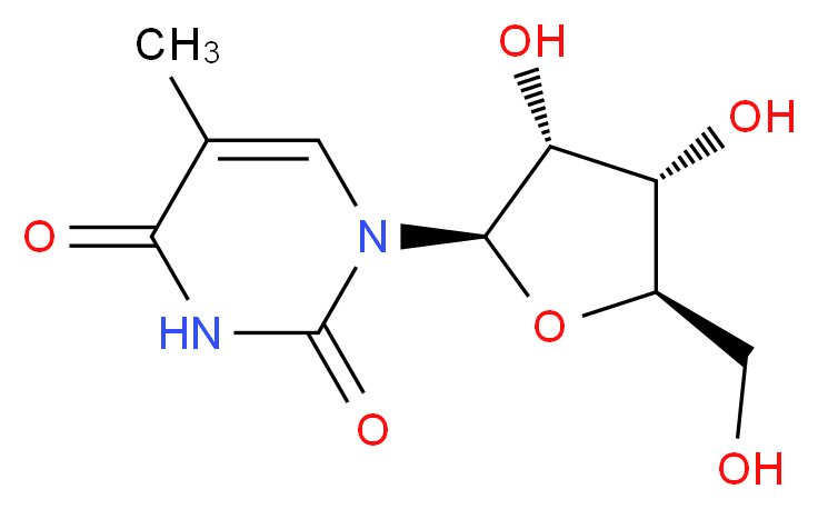 5-Methyluridine_Molecular_structure_CAS_1463-10-1)