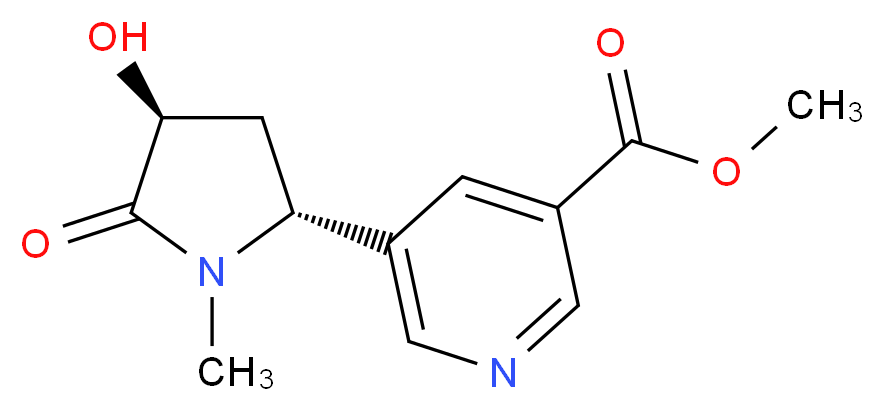 rac trans-3'-Hydroxy Cotinine-3-carboxylic Acid Methyl Ester_Molecular_structure_CAS_1217641-50-3)