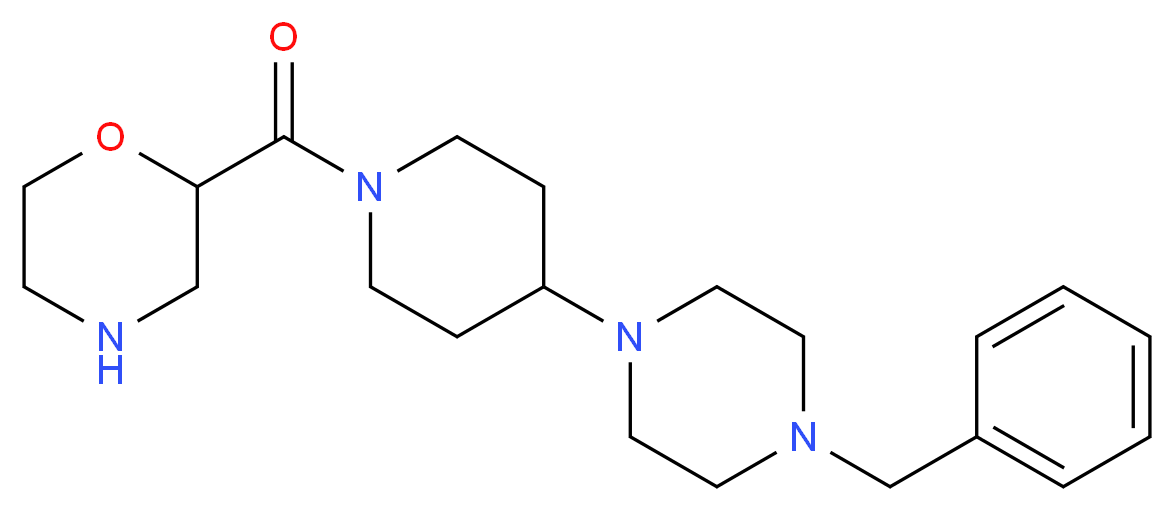 2-{[4-(4-benzylpiperazin-1-yl)piperidin-1-yl]carbonyl}morpholine_Molecular_structure_CAS_)