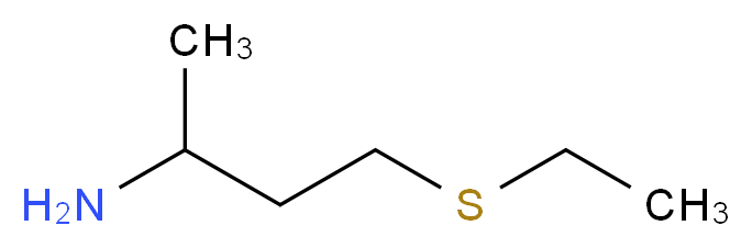 4-(ethylsulfanyl)butan-2-amine_Molecular_structure_CAS_)